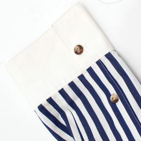 Monographie White & Blue Striped Cotton Shirt 8