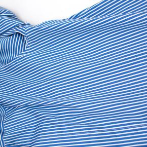 Tome Blue Pinstriped Long sleeve Top with Back Opening 2