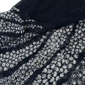 Bespoke Navy Floral Patter Shawl 6