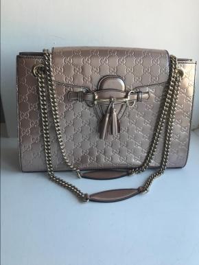 Gucci Guccissimo Emily Patent Leather Shoulder bag 2