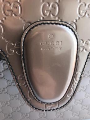 Gucci Guccissimo Emily Patent Leather Shoulder bag 7