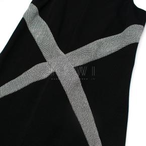Chanel Black & SIlver Wool Blend Mini Dress 4