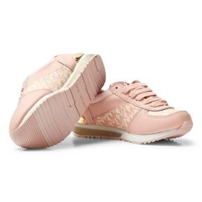 Michael Kors Pink Zia Allie Wrap Lace Up Trainers 2