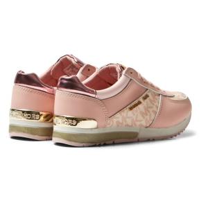 Michael Kors Pink Zia Allie Wrap Lace Up Trainers 3