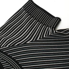 Alaia Black & White Striped Knit Skater Dress 5