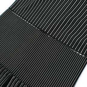 Alaia Black & White Striped Knit Skater Dress 6