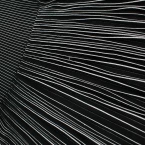 Alaia Black & White Striped Knit Skater Dress 7