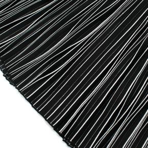 Alaia Black & White Striped Knit Skater Dress 8