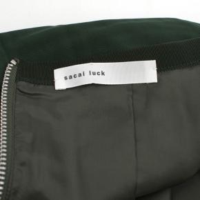 Sacai Luck Green Flared Pleated Skirt 4