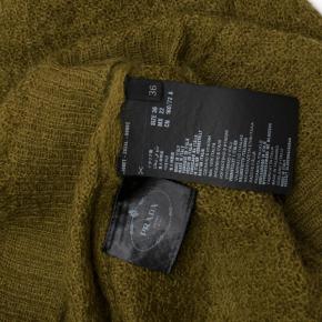 Prada Khaki Semi Sheer Mohair Blend Knit Top 3