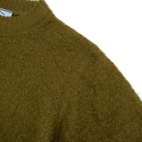 Prada Khaki Semi Sheer Mohair Blend Knit Top 6