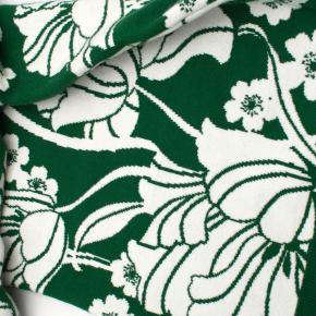 JoosTricot Green Floral Intarsia Hooded Jumper 8