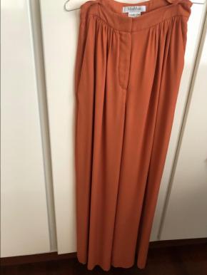 Max Mara Dolly Silk Georgette wide leg pants 7