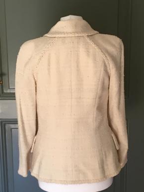 Chanel Cream Tweed Jacket 3