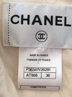 Chanel Cream Tweed Jacket 5