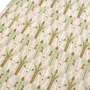 Prada green jacquard floral midi skirt 5