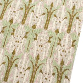 Prada green jacquard floral midi skirt 6