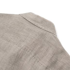 Zegna Sport Light Grey Linen Button Up 10