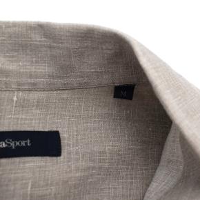 Zegna Sport Light Grey Linen Button Up 5