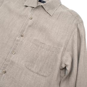 Zegna Sport Light Grey Linen Button Up 6