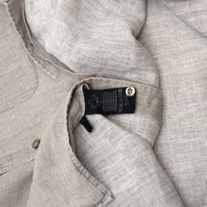 Zegna Sport Light Grey Linen Button Up 9