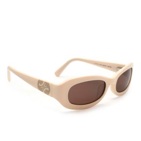 Celine Cream Vintage Oval Sunglasses 2