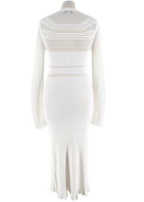 Narciso Rodriguez Paneled ribbed-knit midi dress 4