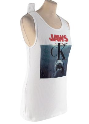 Calvin Klein 205W39NYC Jaws-print Ribbed Stretch-cotton Tank Top 3