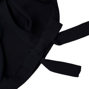 Oscar de la Renta Navy Blue Blouse with Large Rose Button Cuffs 5