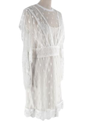 Burberry White Lace Overlay Dress 3