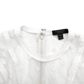 Burberry White Lace Overlay Dress 6
