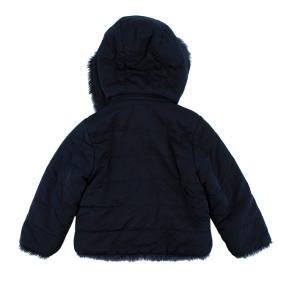 Tartine Et Chocolat Navy Padded Jacket with Faux Fur lining 2
