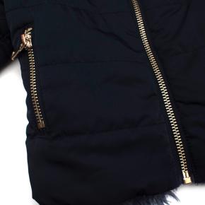 Tartine Et Chocolat Navy Padded Jacket with Faux Fur lining 5