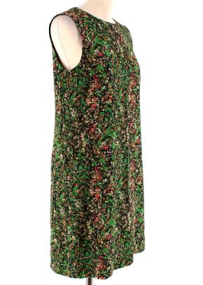 M Missoni Green Printed Sleeveless Shift Dress 2