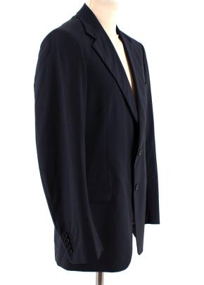 Prada Navy Wool Single Breasted Tailored Jacket 2