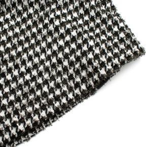 Erdem Safia metallic houndstooth cotton-blend tweed pencil skirt 6