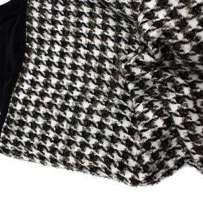 Erdem Safia metallic houndstooth cotton-blend tweed pencil skirt 8