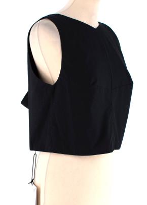 Kalita Black Saltwater tie-back cotton-poplin top 3