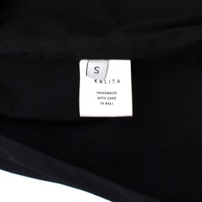 Kalita Black Saltwater tie-back cotton-poplin top 6