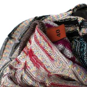 Missoni metallic knit button down shirt dress 5