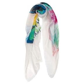 Chanel White Nº 5 Cashmere Stole 3