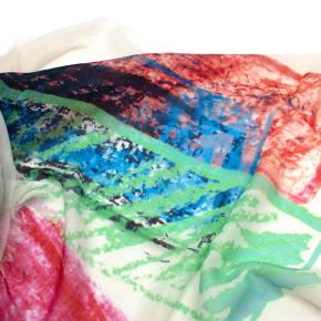 Chanel White Nº 5 Cashmere Stole 4