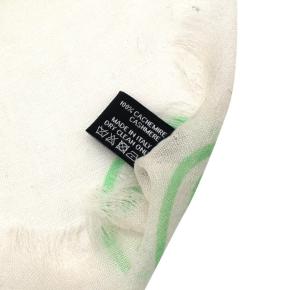 Chanel White Nº 5 Cashmere Stole 7