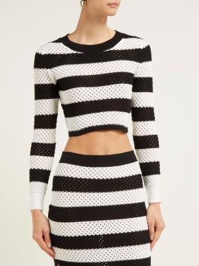Black & White Striped Knit Margaret Top & Skirt 5
