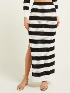 Black & White Striped Knit Margaret Top & Skirt 8