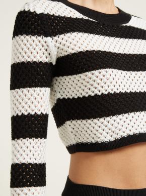 Black & White Striped Knit Margaret Top & Skirt 9