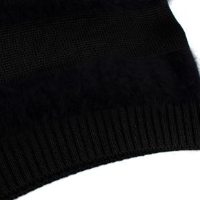 Balenciaga Black Angora Blend Knit Vest 4
