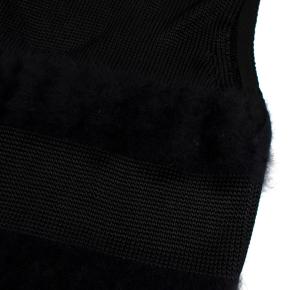 Balenciaga Black Angora Blend Knit Vest 5