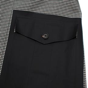 Dsquared2 Black & White Houndstooth Balmacaan Coat 3