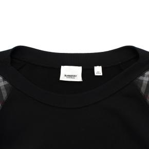 Burberry Black Check Sleeves Crewneck Sweatshirt 4